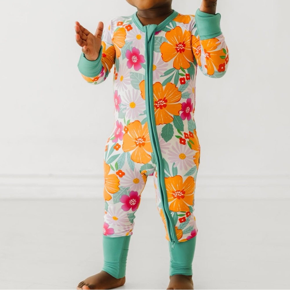 Little Sleepies Beachy Blooms Zippy Pajamas